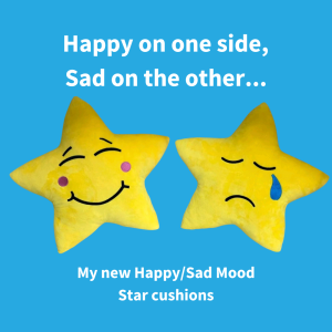 Happy/ Sad Star cushion