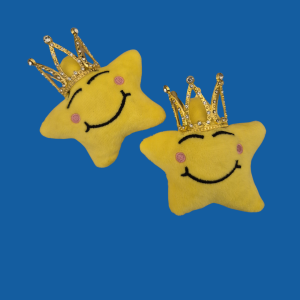 Yellow Happy Star wears a royal crown