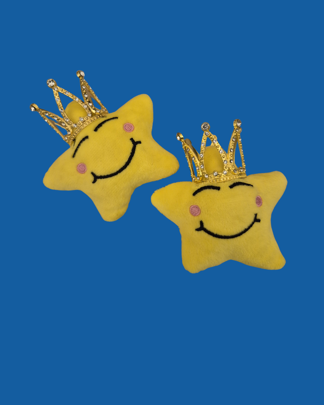 Yellow Happy Star wears a royal crown